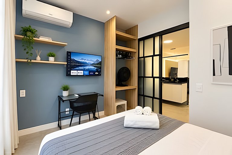 Apartamento moderno no Centro | Metrô, VLT e SDU