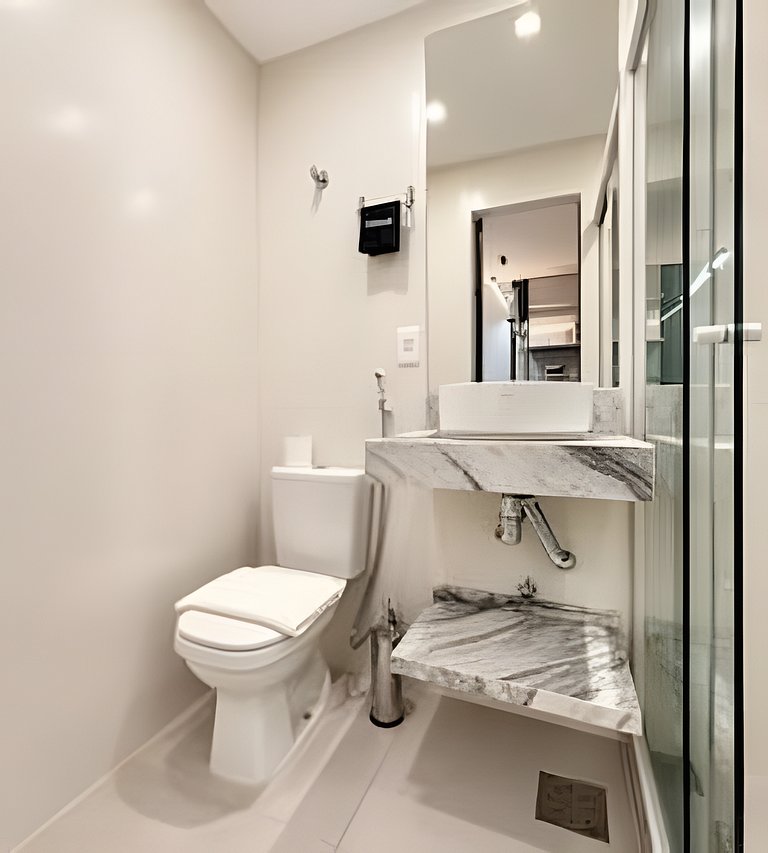 Apartamento moderno no Centro | Metrô, VLT e SDU