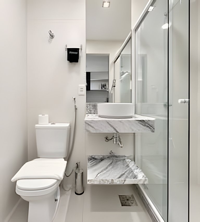 Apartamento moderno no Centro | Metrô, VLT e SDU