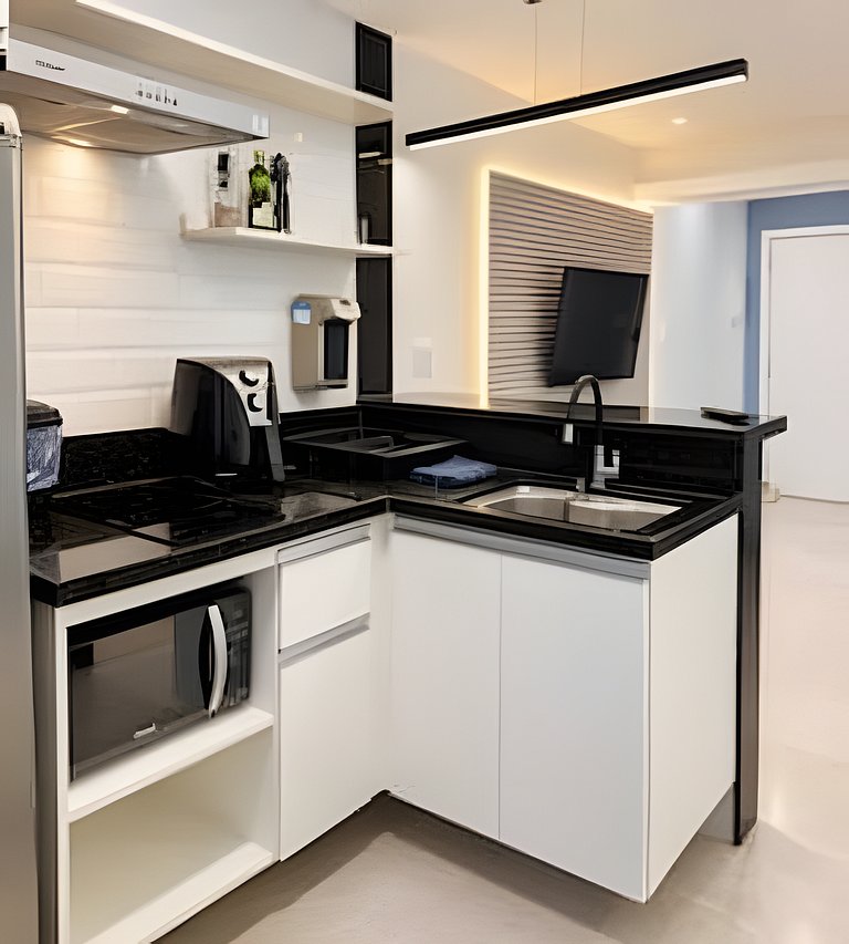 Apartamento moderno no Centro | Metrô, VLT e SDU